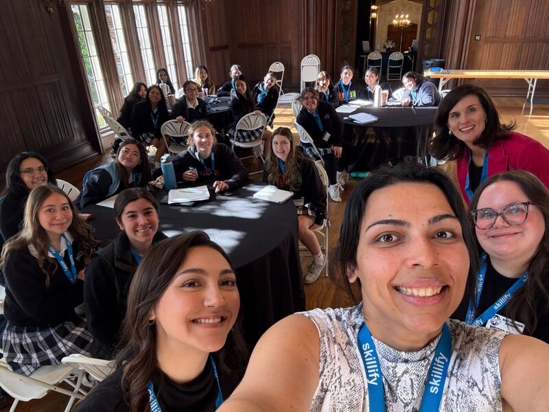 Skillify career conference with students